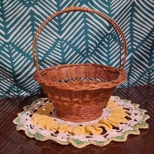 Vintage Woven Easter Basket